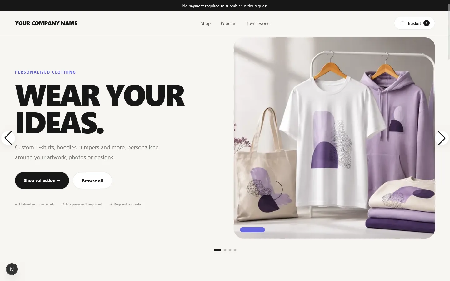 Custom Retail website design